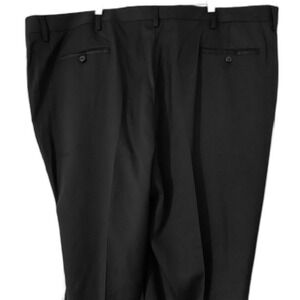 Roundtree & Yorke TravelSmart Luxury Gabardine Big Man black pants 46 x 29